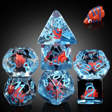 Набір кубиків Resin Dice Set Angelfish зображення 1