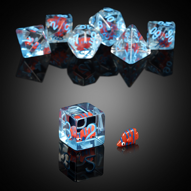 Набір кубиків Resin Dice Set Angelfish зображення 2