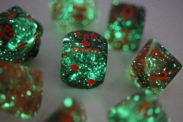 Набор кубиков Chessex Lab Dice Nebula Copper Matrix фото 3