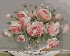 Картина за номерами: Троянди на столику зображення 1