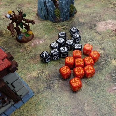 Набір кубиків Fortress Compact D6: Black&Red зображення 3