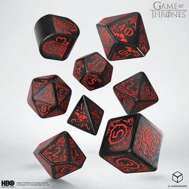 Набор кубиков Game of Thrones. Targaryen Dice Set. фото 2