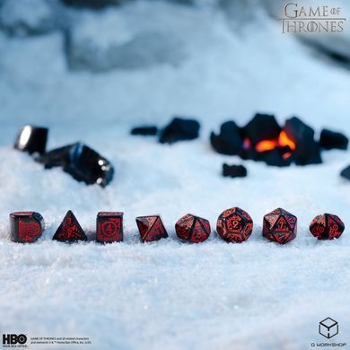 Набор кубиков Game of Thrones. Targaryen Dice Set. фото 6