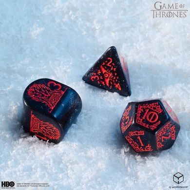 Набор кубиков Game of Thrones. Targaryen Dice Set. фото 4