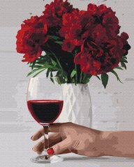 Картина за номерами: Піонове вино зображення 1