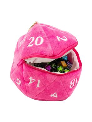 Плюш D20 Plush Dice Bag Hot Pink фото 1