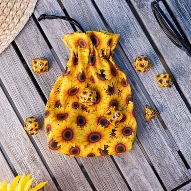 Мішечок для кубиків Full Art Dice&trade; Pouch: Sunflower зображення 3