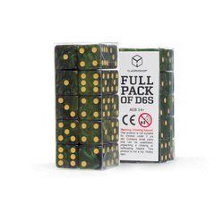 Набір кубиків Full Pack D6s: Bottle green&Gold зображення 1