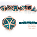 Набор кубиков Metal and Enamel Dice Set Teal and Copper