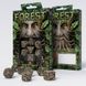 Набор кубиков Q Workshop Forest 3D Beige & black Dice Set