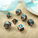 Набор кубиков Metal and Enamel Dice Set Teal and Copper