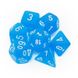 Набір кубиків Chessex Frosted Carribean blue/White