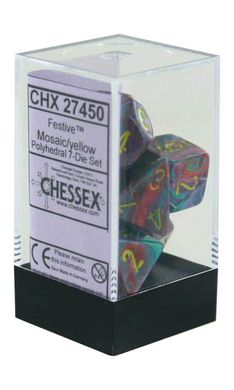 Набор кубиков Chessex Festive™ Mosaic™/yellow фото 2