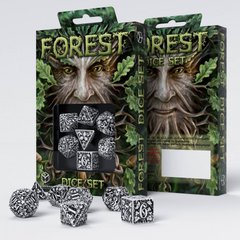 Настольная игра Набор кубиков Q Workshop Forest 3D White & black Dice Set 1