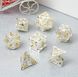 Набор кубиков Hollow Dice Set Dragon Silver and Gold