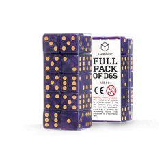 Набір кубиків Full Pack D6s: Shimmering Purple&Gold зображення 1