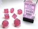 Набор кубиков Chessex Borealis® Polyhedral Pink/silver Luminary 7-Die Set