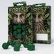 Набір кубиків Q Workshop Forest 3D Green & black Dice Set
