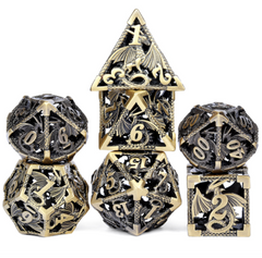 Набір кубиків Hollow Dice Set (7pcs) Dragon Bronze зображення 1