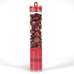 Набір каунтерів Crystal Red Iridized Gaming Stones зображення 1