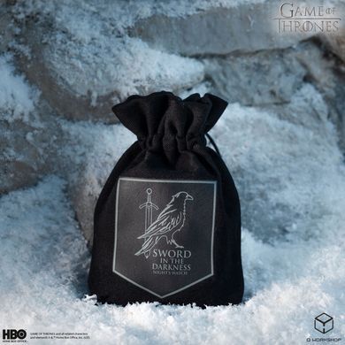 Мешочек для кубиков Game of Thrones. Night's Watch Dice Pouch. фото 2