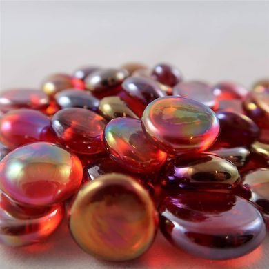 Набір каунтерів Crystal Red Iridized Gaming Stones зображення 2
