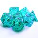 Набор кубиков Chessex Borealis® Polyhedral Teal/gold Luminary 7-Die Set