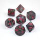 Набір кубиків Chessex Velvet™ Black w/red