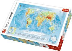 Пазл Фізична карта світу 1000 ел. зображення 1