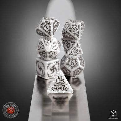 Набор кубиков Tribal Dice Set: Pearl & Brown фото 4