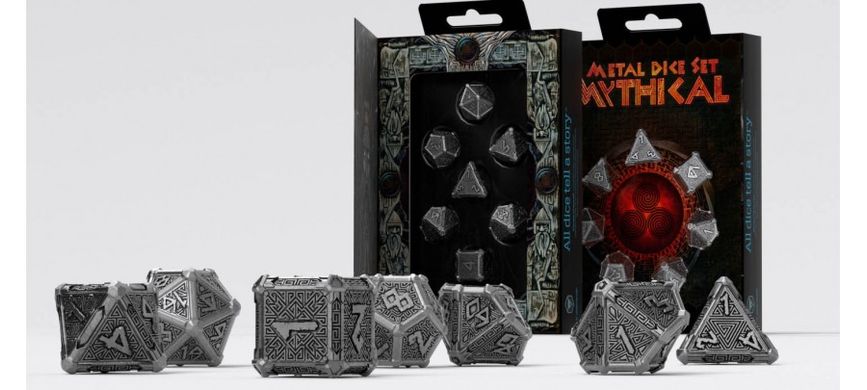Набір кубиків Q Workshop Metal Mythical Dice Set зображення 1