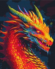Картина за номерами: Неоновий дракон зображення 1
