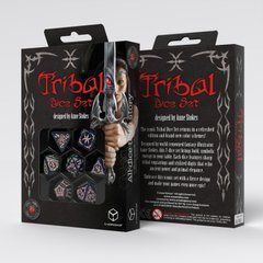 Набір кубиків Tribal Dice Set: Blue-green & Beige зображення 1