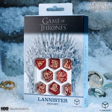 Набор кубиков Game of Thrones. Lannister Dice Set. фото 3