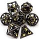 Набор кубиков Hollow Dice Set Dragon Cage Black and Gold