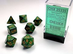 Набір кубиків Chessex RPG Dice Sets Golden Recon Speckled Polyhedral 7-Die Set зображення 1