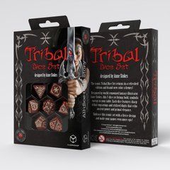 Набор кубиков Tribal Dice Set: Shimmering red & Beige фото 1