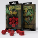 Набір кубиків Q Workshop Celtic 3D Revised Red & black Dice Set