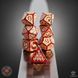 Набор кубиков Tribal Dice Set: Shimmering red & Beige