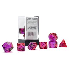 Набор кубиков Chessex Gemini Polyhedral Translucent Red-Violet/gold 7-Die Set фото 1
