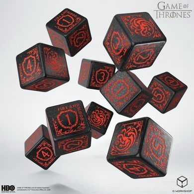 Набір кубиків Game of Thrones. Targaryen 10xD6 Dice Set. зображення 2