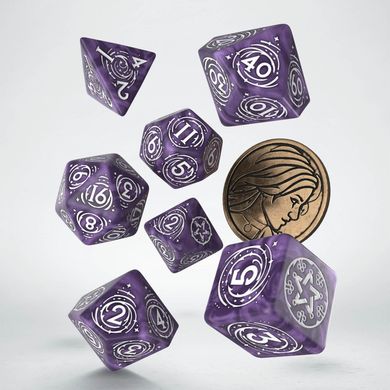 Набор кубиков Q Workshop The Witcher Dice Set. Yennefer - Lilac and Gooseberries фото 2