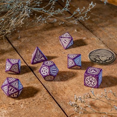 Набор кубиков Q Workshop The Witcher Dice Set. Yennefer - Lilac and Gooseberries фото 3