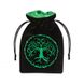 Мішочек для кубів Q Workshop Forest Black & green Velour Dice Bag