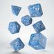 Набор кубиков Q Workshop Elvish Glacier & white Dice Set
